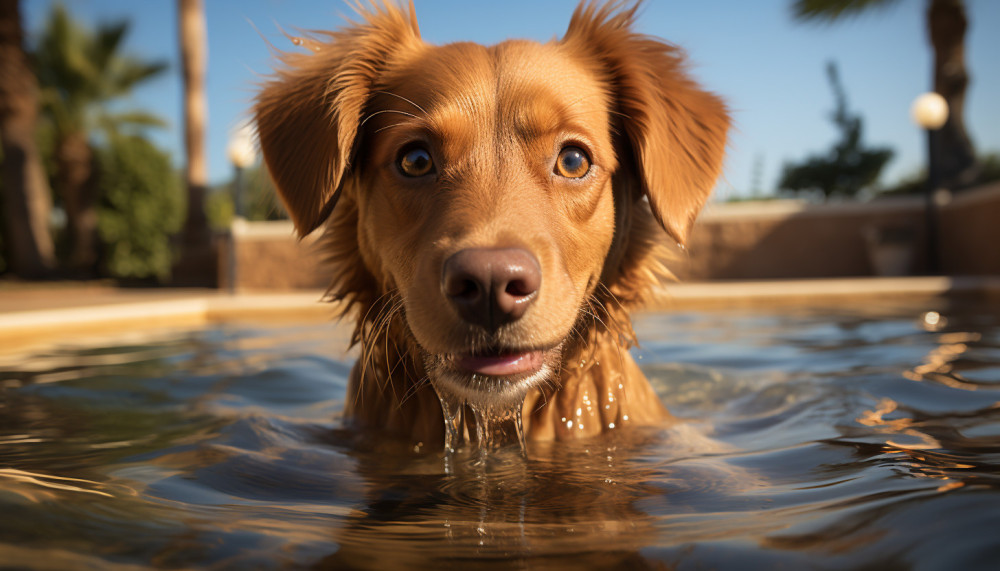 How do you protect your dog around a pool?